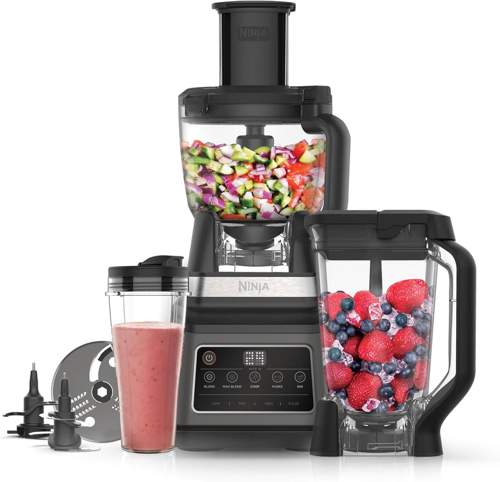 Ninja 3-in-1 Küchenmaschine & Mixer mit 5 Programmen: Mixen, Max Mixen