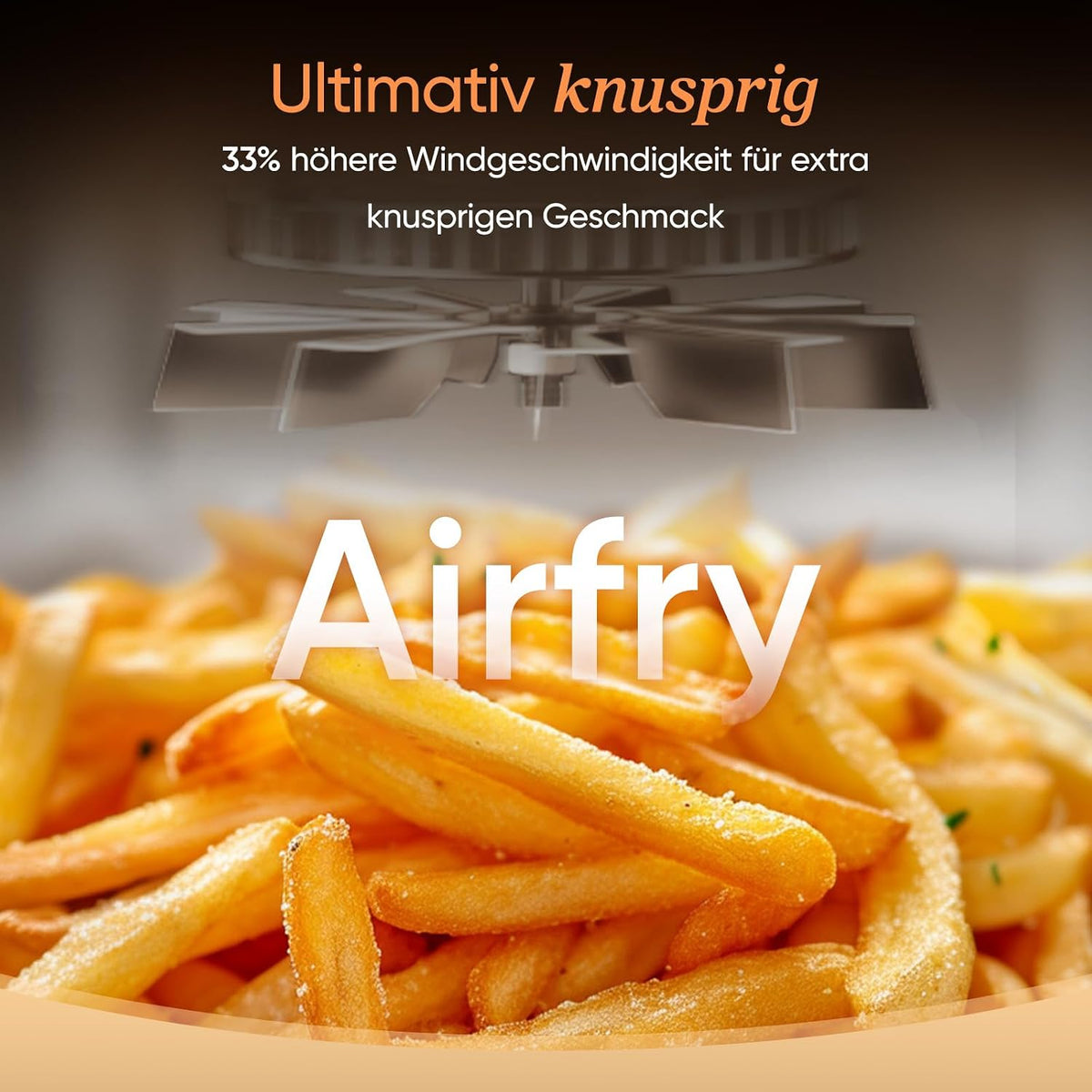 Cosori Airfryer, Turbo Tower Pro, 10,8L Dual Blaze Tech