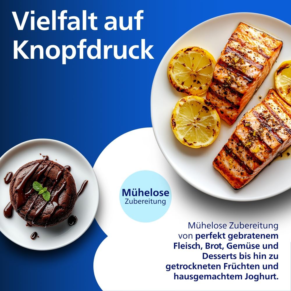 Philips Steam Airfryer 5000 Serie Heißluftfritteuse, Schwarz, 7,2 L