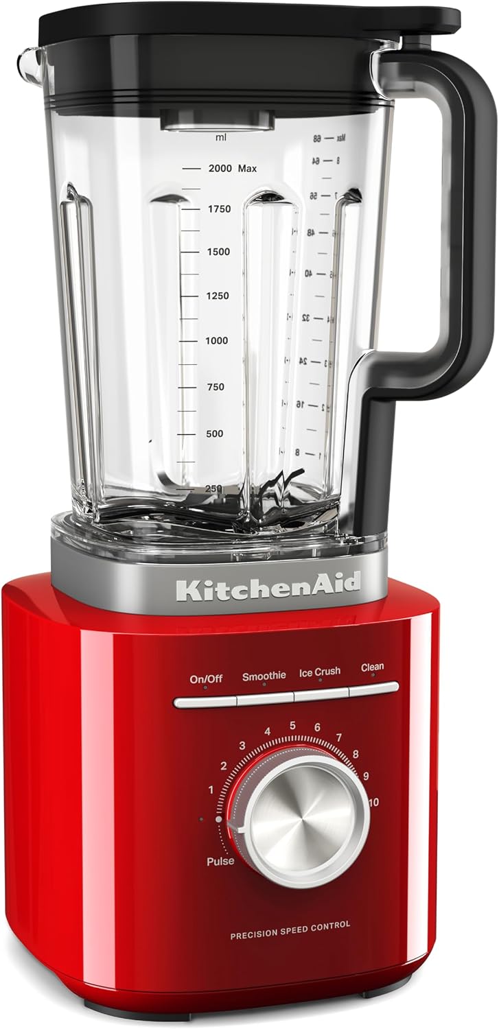 KitchenAid Pure Power Standmixer 2L BPA-freier Behälter Empire Rot