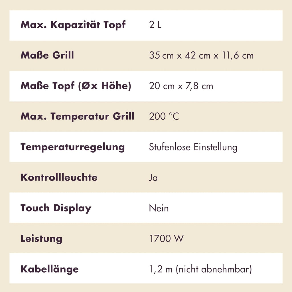 REISHUNGER Elektrischer Hot Pot mit Grillfunktion – für 2-4 Personen – 2 Liter Füllvolumen – Hot Pot mit Deckel – für Korean BBQ
