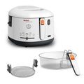 Tefal Oleoclean Pro Fritteuse 3,5L für knusprige Pommes, 2300W Edelstahl Friteuse mit Öl-Filterung, Herausnehmbarer Ölbehälter 1,2kg, Timer & Thermostat, Spülmaschinenfest, Schwarz/Edelstahl