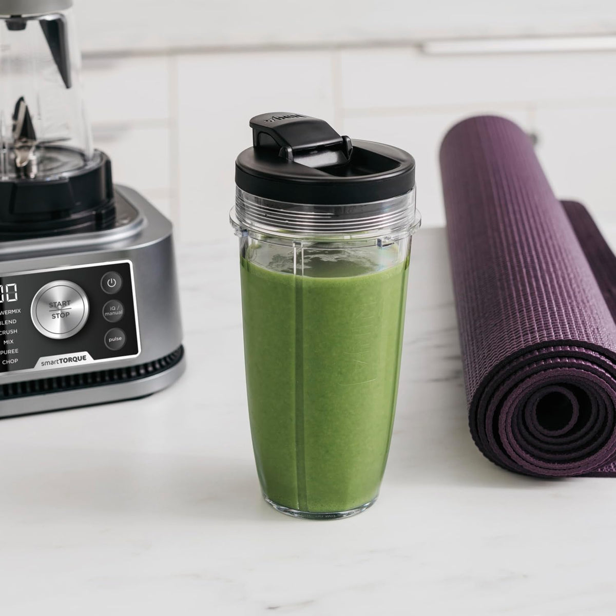 Ninja Foodi Power Nutri Mixer Smoothie Maker 3-in-1, Silber CB350EU