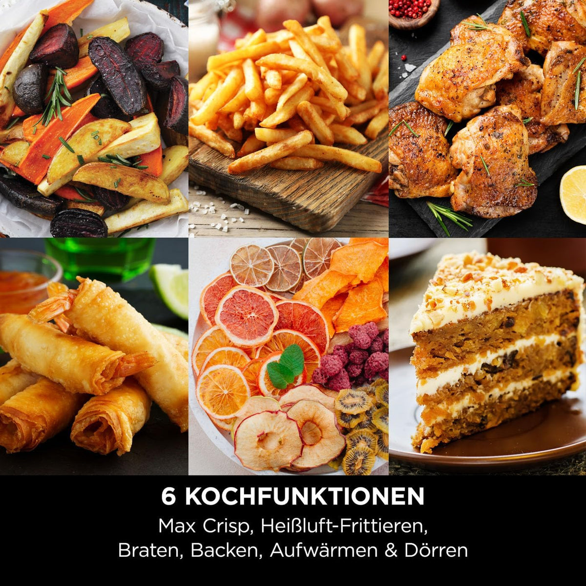 Ninja Air Fryer Heißluftfritteuse MAX PRO, 6,2L, Antihaftbeschichtung