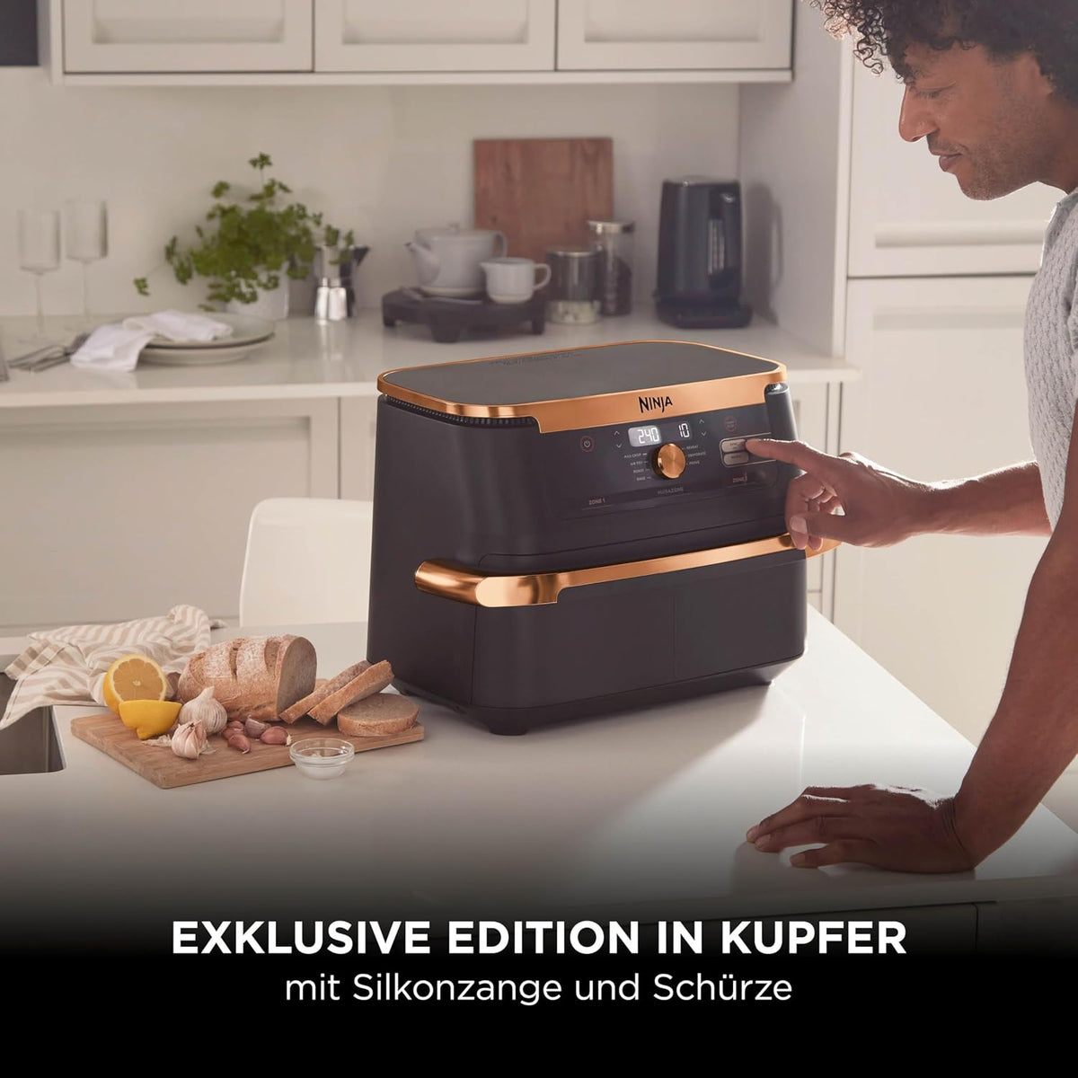 Ninja Foodi FlexDrawer Dual Zone Heißluftfritteuse AF500EUCP