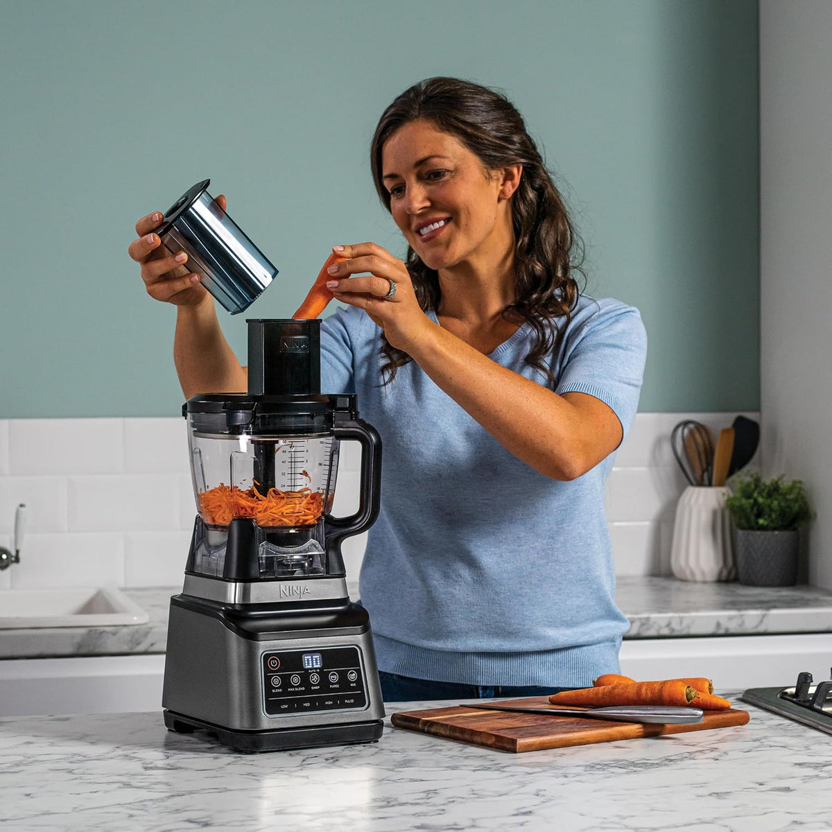 Ninja 3-in-1 Küchenmaschine & Mixer mit 5 Programmen: Mixen, Max Mixen