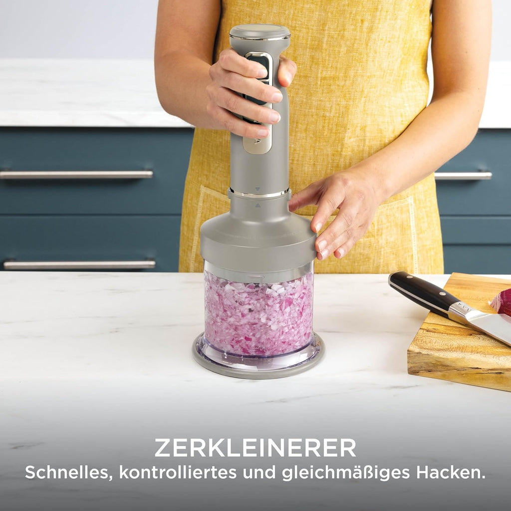 Ninja Foodi 3-in-1 Stabmixer, Handmixer & Zerkleinerer, Stufenweise Anlauf