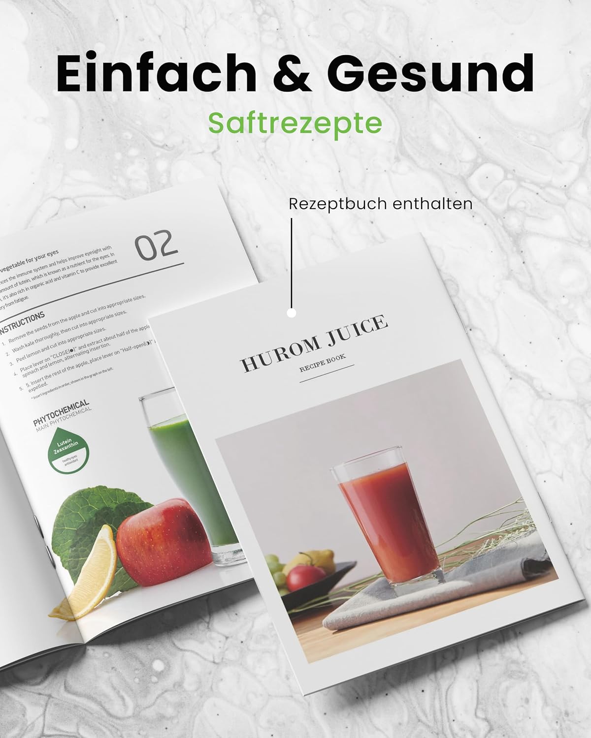 Hurom Slow Juicer | Entsafter Gemüse und Obst | H320N | Elektrische Kaltpresse | Ruhiger Motor | Leicht zu Reinigen mit Großem Behälter und Siebfilter 2L | 200 Watt | BPA Frei | Dunkelgrün
