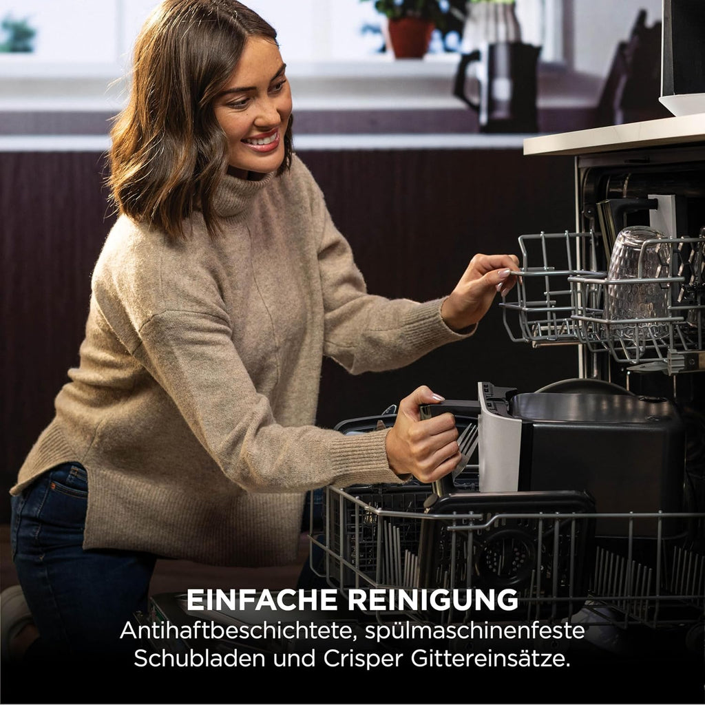 Ninja Dual Zone Digital Air Fryer, 2 Schubladen, 6-in-1, Heißluftfritteuse