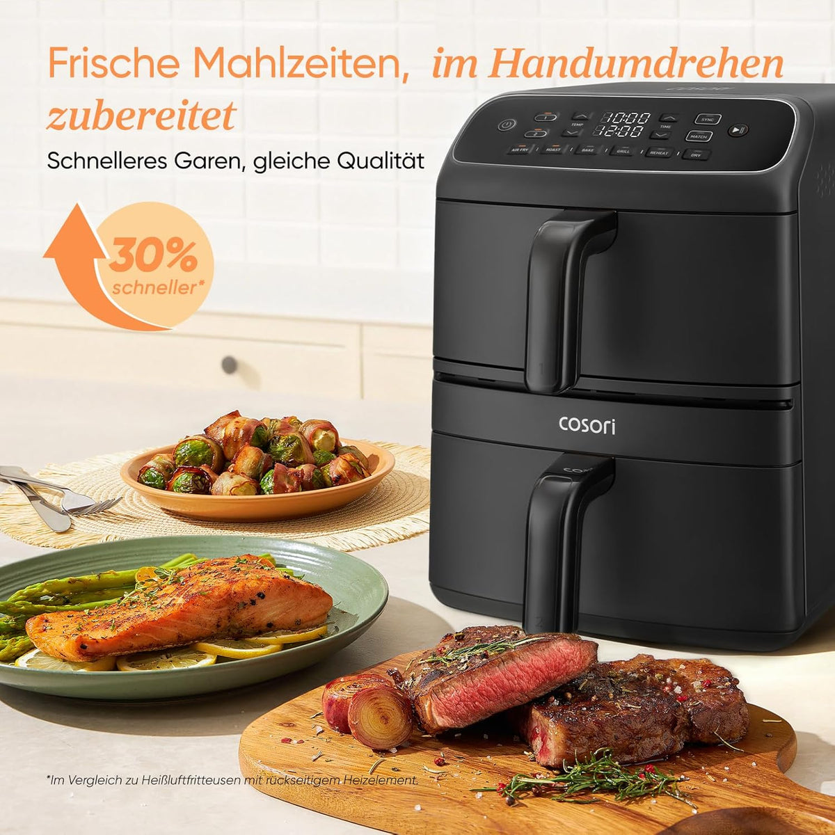 Cosori Airfryer, neue Generation 2026, Chip Testsieger, TurboBlaze-Tech