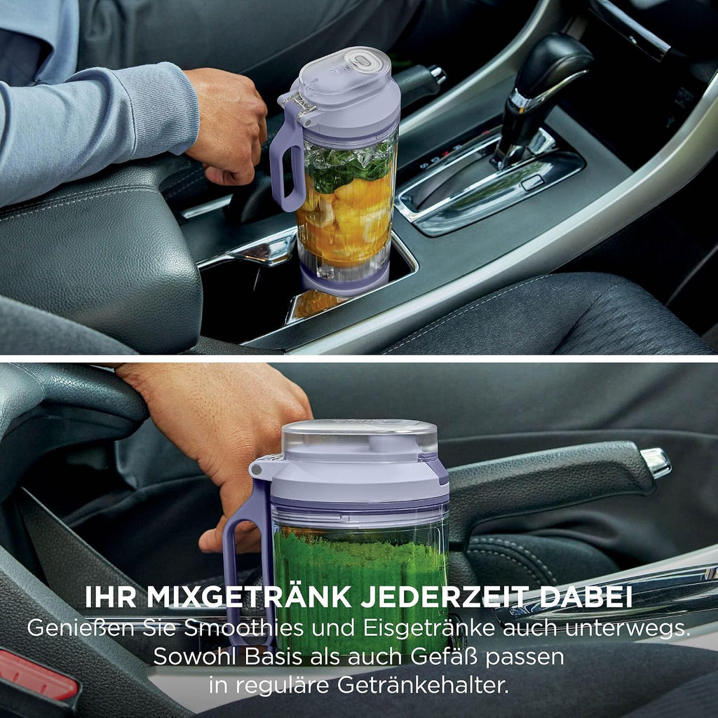 Ninja Blast Max Tragbarer Mixer/Blender/Smoothie Maker, 2 x 570 ml
