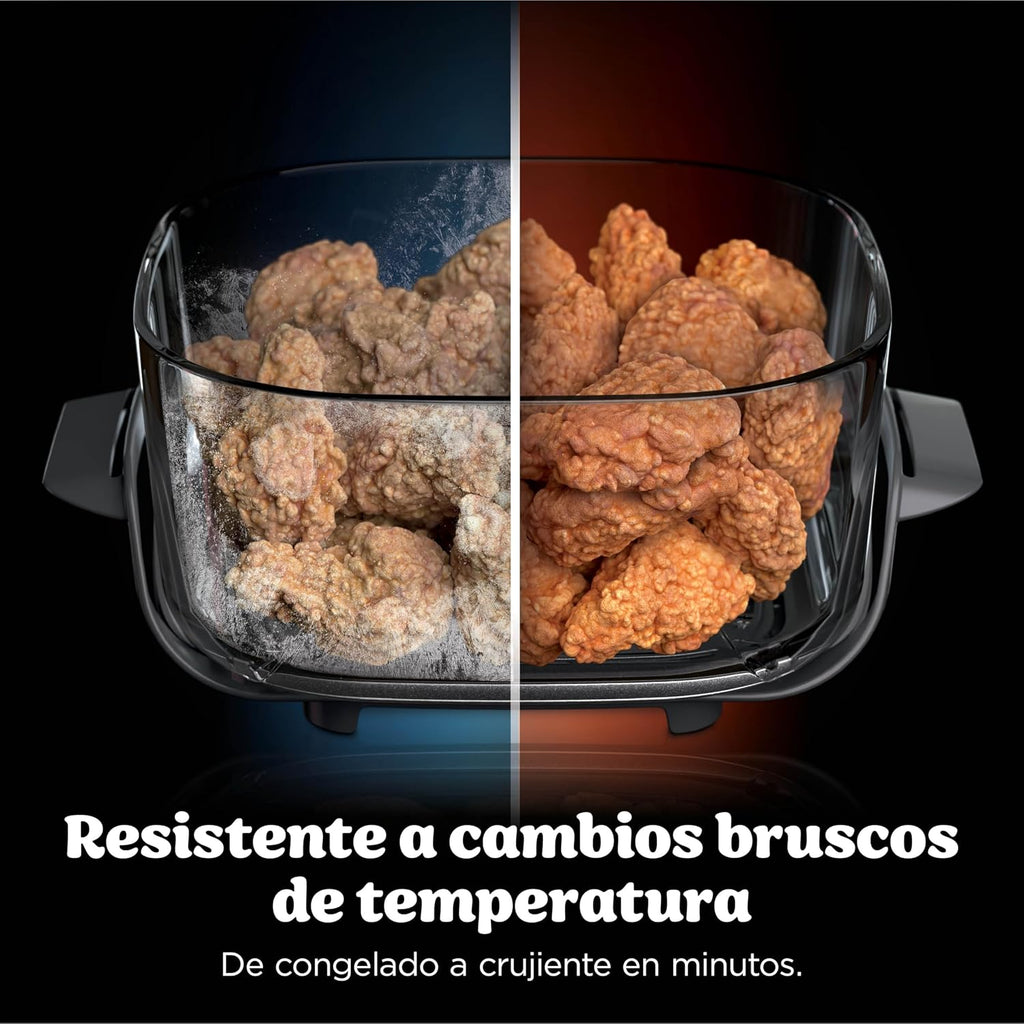 Ninja CRISPi PRO XL Glas-Heißluftfritteuse Air-Fryer, Moosgrün, AS090EUGN