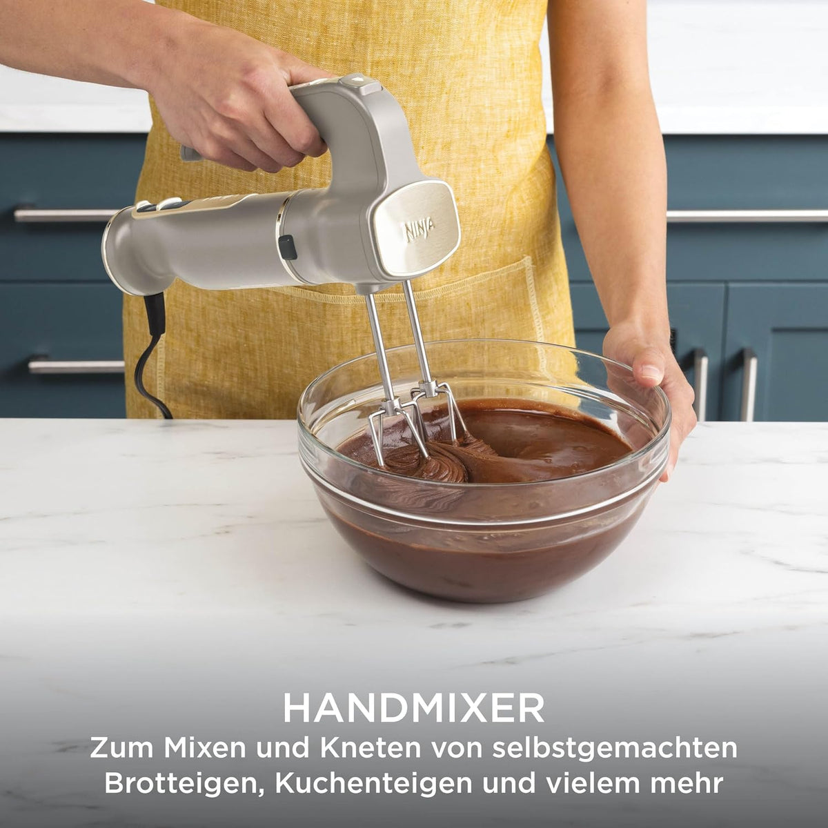 Ninja Foodi 3-in-1 Stabmixer, Handmixer & Zerkleinerer, Stufenweise Anlauf