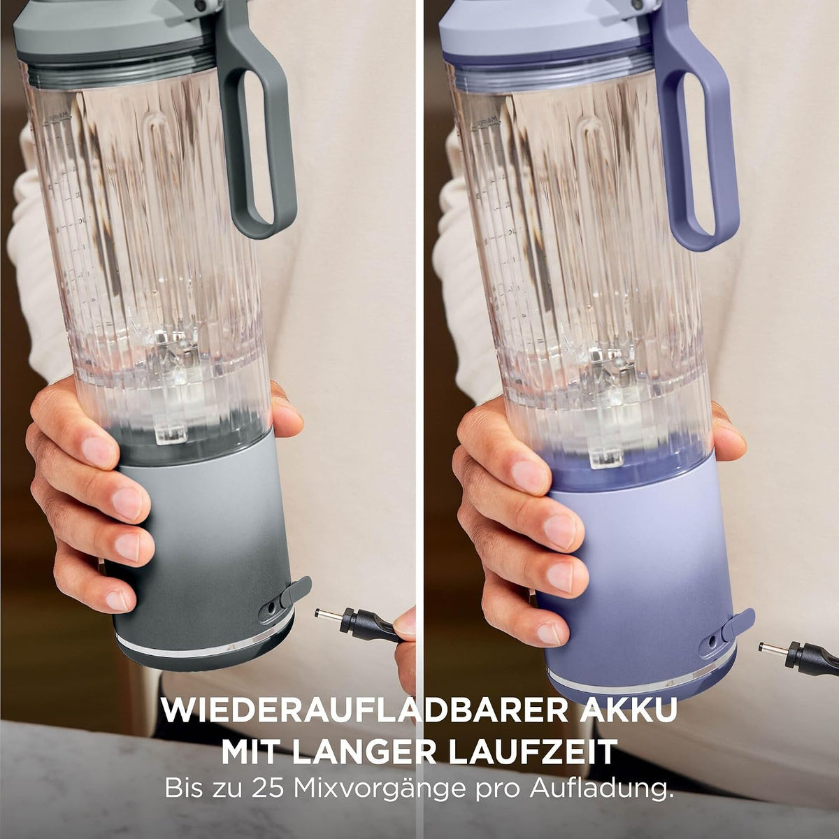 Ninja Blast Max Tragbarer Mixer/Blender/Smoothie Maker, 2 x 570 ml
