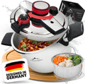 𝐅𝐚𝐥𝐤𝐞𝐧𝐬𝐭𝐞𝐢𝐧 Schnellkochtopf 6l [mit Garkorb] Pressure Cooker