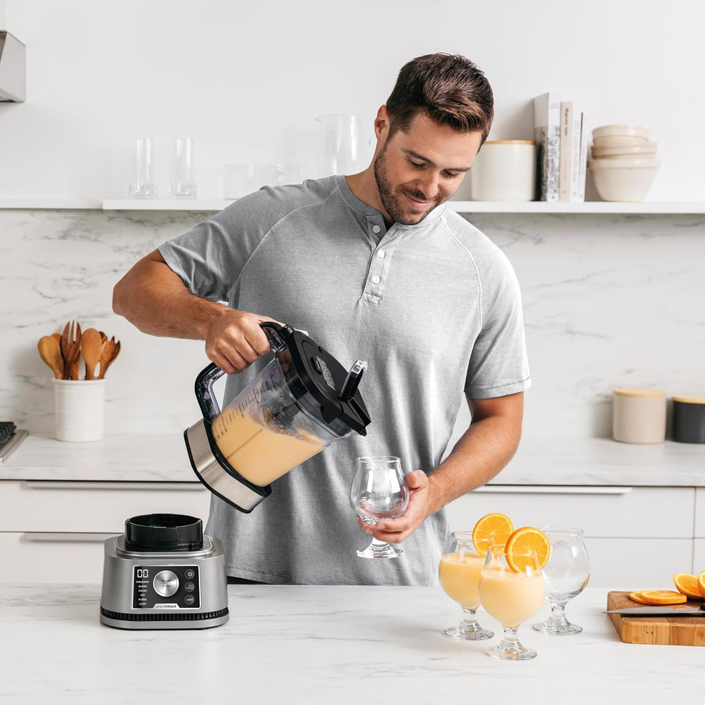 Ninja Foodi Power Nutri Mixer Smoothie Maker 3-in-1, Silber CB350EU