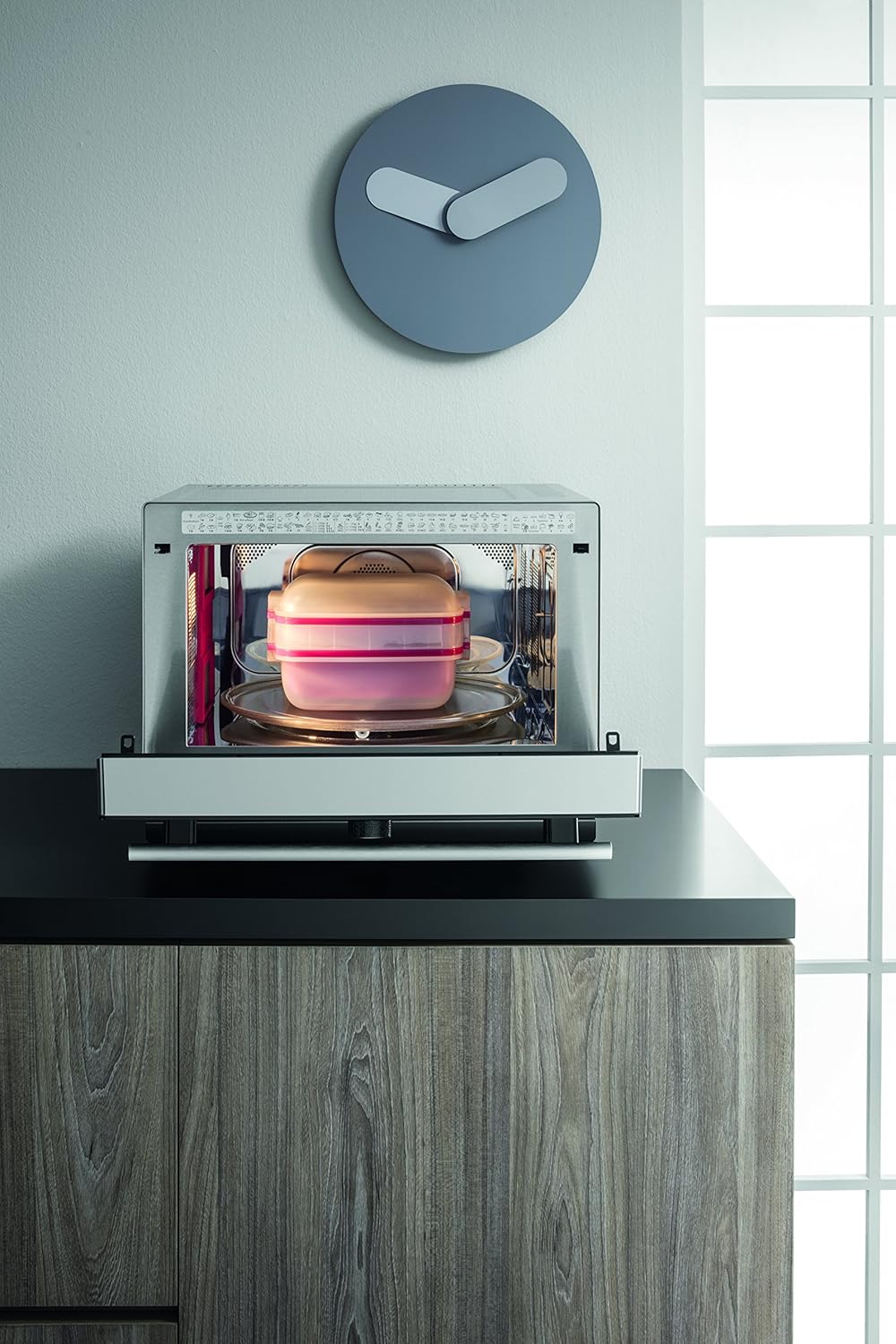 Bauknecht Supreme Chef MW 3391 SX/ 5 in 1-Multifunktionsmikrowelle/ 1000 W/ 33 L/ Heißluft 1700 W/ XXL Grill 1200 W/ Crisp Funktionen/ Dampfgaren inkl. Dampfgarbehälter