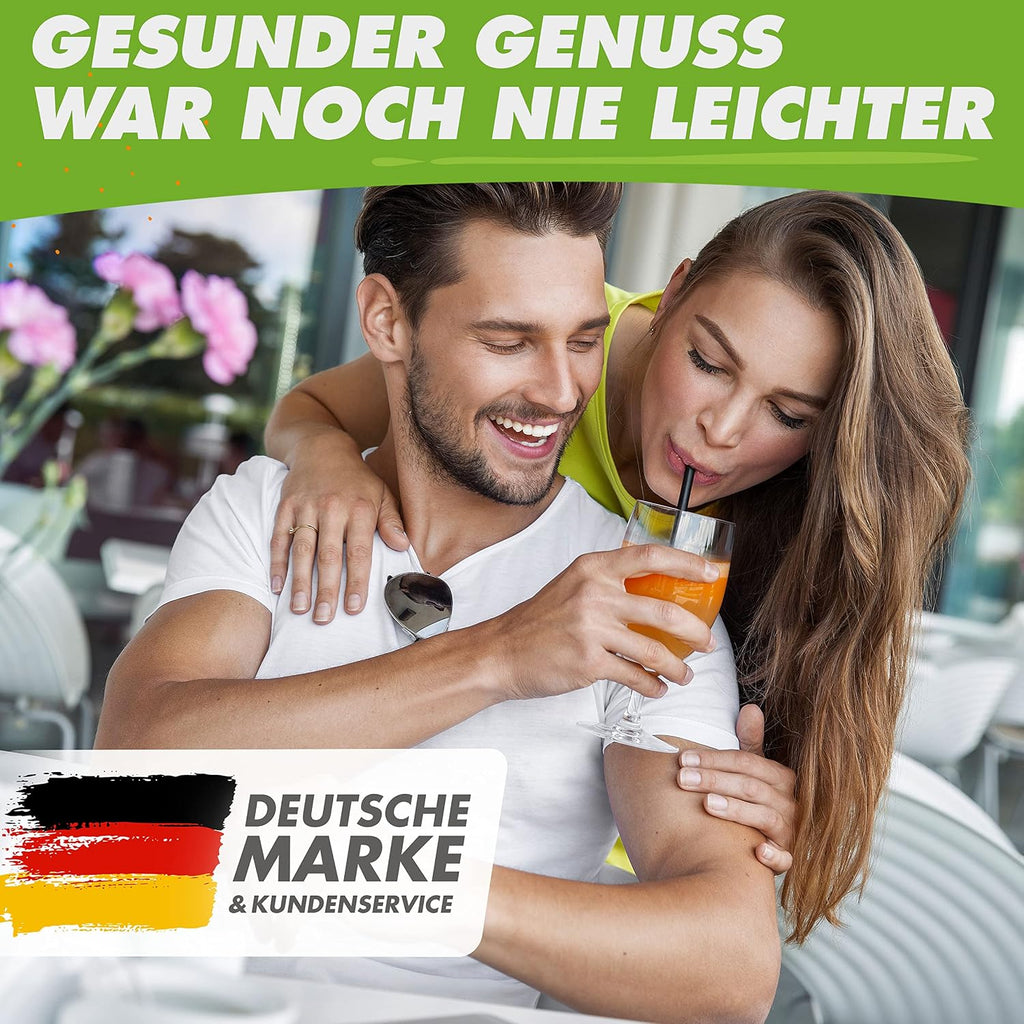 Nutrilovers Hochleistungsmixer NUTRI-BLENDER MAX+ Standmixer 2000W Hochleistung Smoothie-Maker Profi Mixer Blender - 2L Tritan, BPA-FREI, 9 Stufen, Digital-Timer Inkl. Smoothie Rezeptbuch